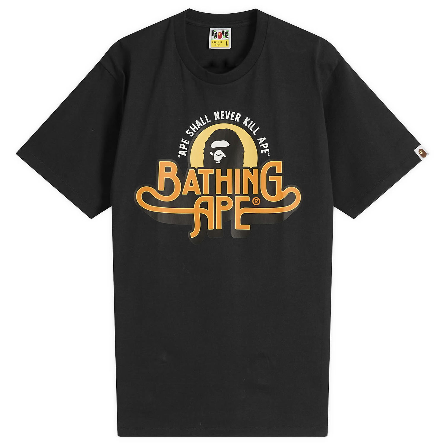 Tričko BAPE Bathing Ape Garment Logo T-Shirt, Size X-Large Čierna | 001TEL801048M-BLK, 1
