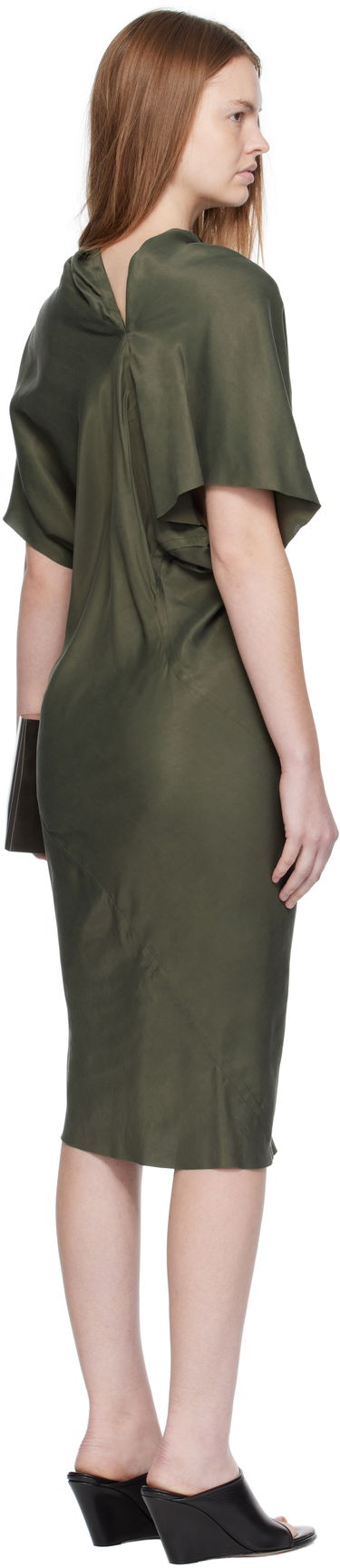 Šaty Rick Owens Rick Owens Seb Midi Dress Zelené | RP02E4543 HSCH, 2
