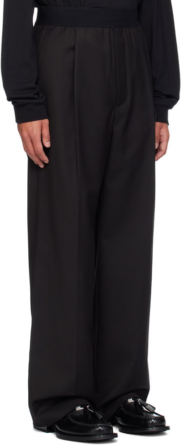 Nohavice We11done Logo Straight Leg Trousers Čierna | WD-PT4-20-729-U-BK, 1