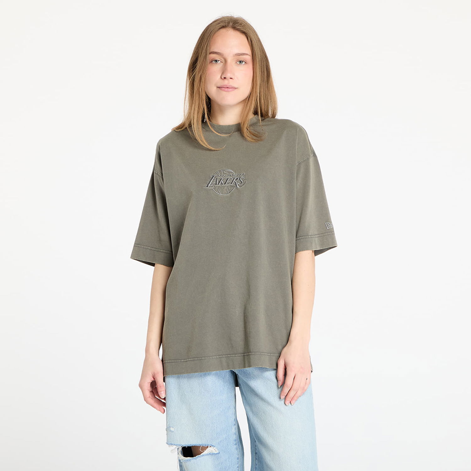 Tričko New Era New Era Los Angeles Lakers Washed Box T-Shirt Zelené | 60667862, 0