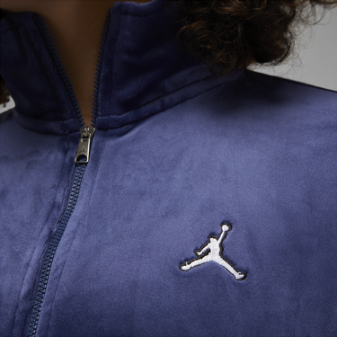 Mikina Jordan Flight Velour Full-Zip Hoodie Navy | DV1396-410, 2