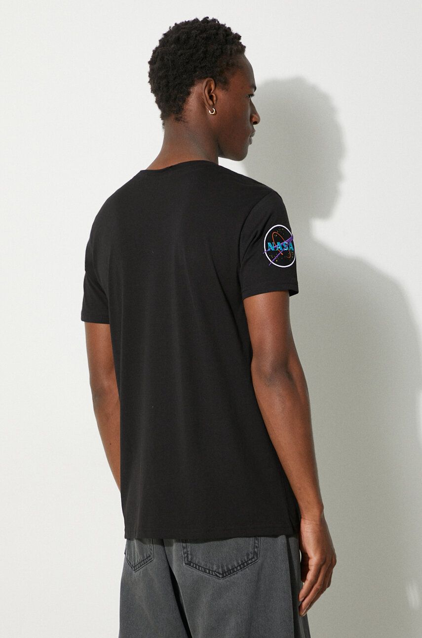 Tričko Alpha Industries T-Shirt With Print Čierna | 108510.556, 1