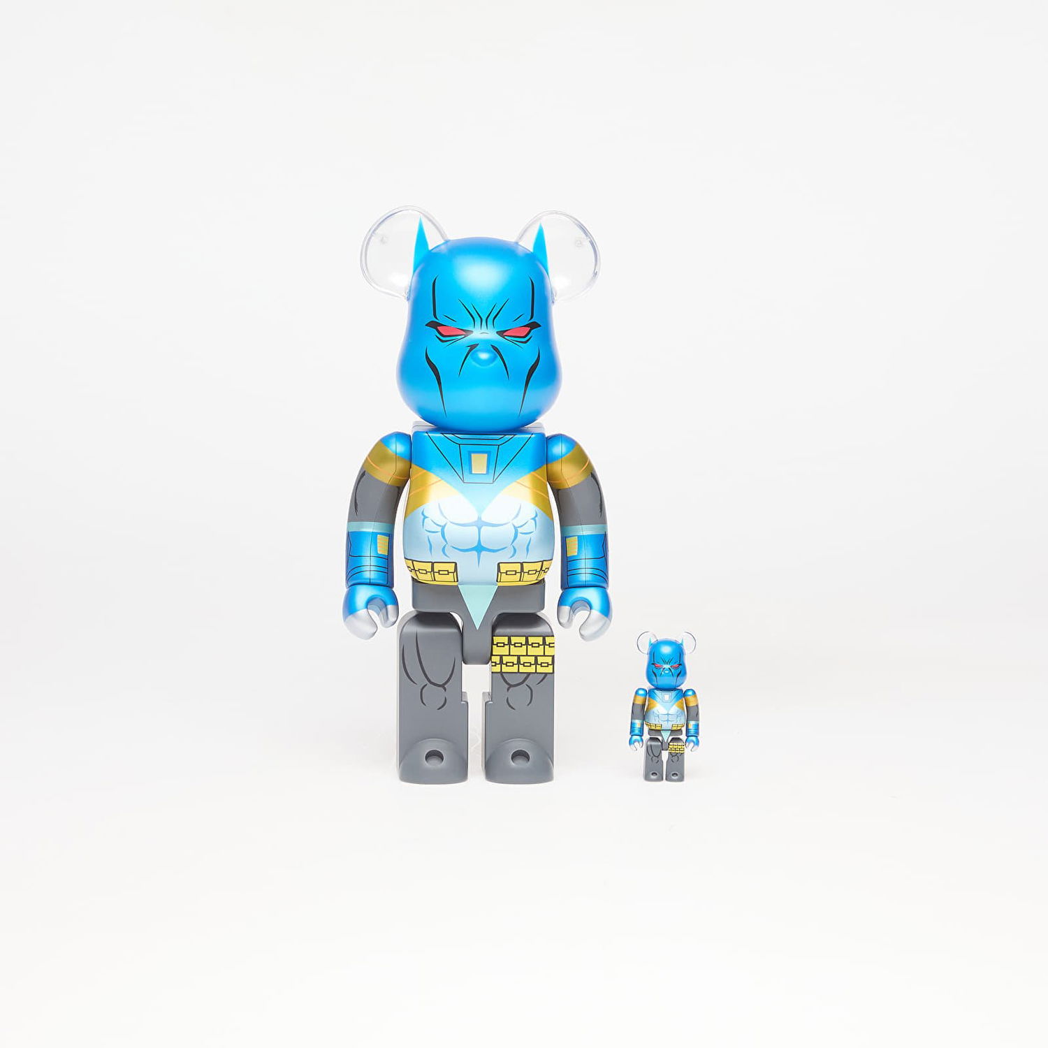 Zberateľské Medicom Toy BE@RBRICK Knightfall Batman Figure 100% & 400% Set Modrá | 4530956618760, 0