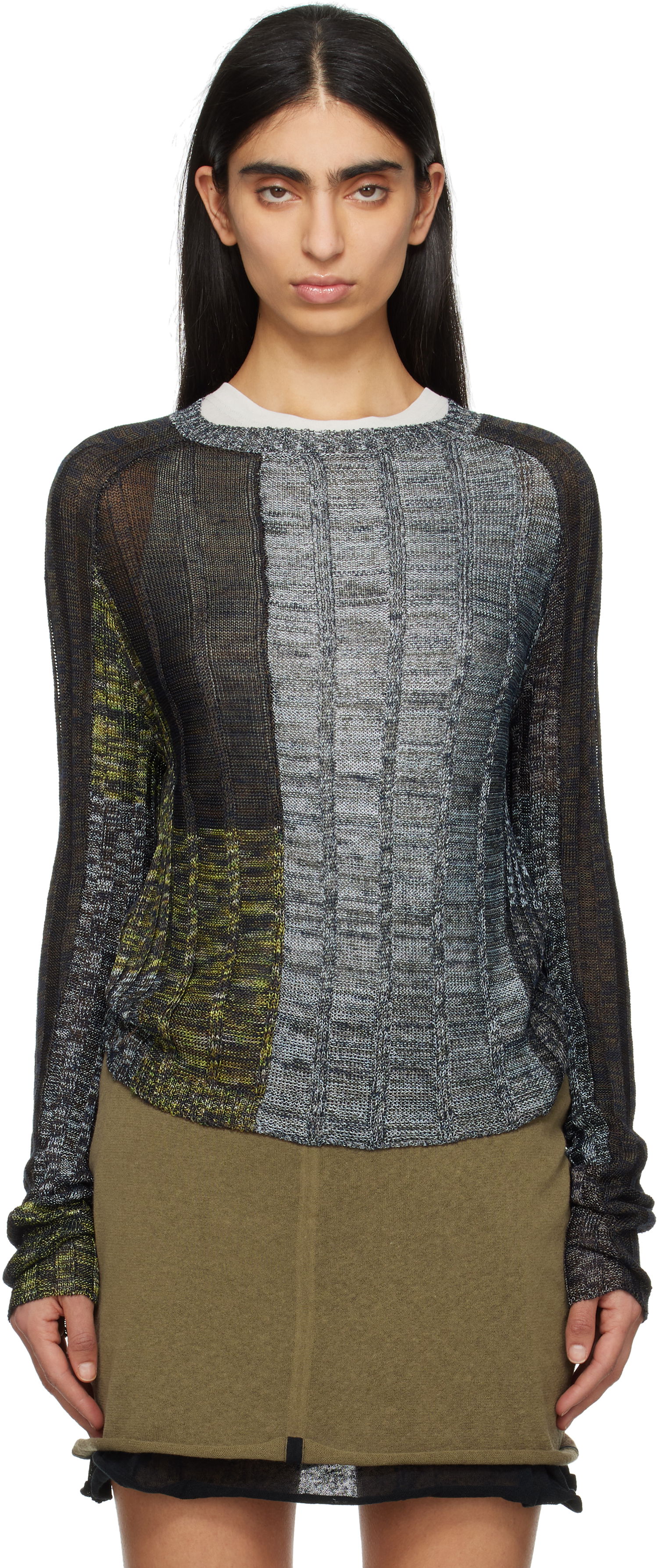 Sveter Eckhaus Latta Eckhaus Latta Symphony Knit Sweater Rôznofarebný | 8021-EL-PS25-C -, 0