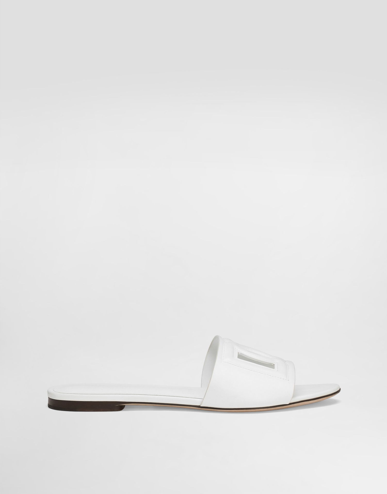Tenisky a topánky Dolce & Gabbana Calfskin Sliders and Mules Biela | CQ0436AY32980001, 0