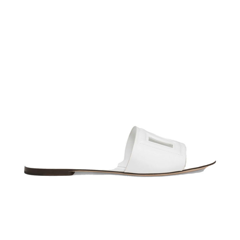 Tenisky a topánky Dolce & Gabbana Calfskin Sliders and Mules Biela | CQ0436AY32980001