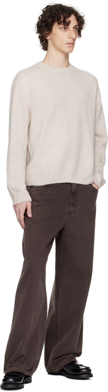 Sveter OUR LEGACY OUR LEGACY True Roundneck Sweater Béžová | M2253TO, 3