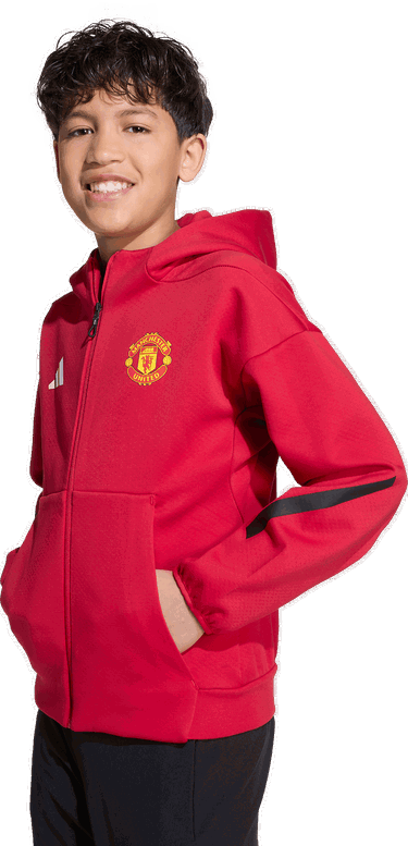 Bunda adidas Originals Manchester United Anthem Jacket Červená | jn2899, 3