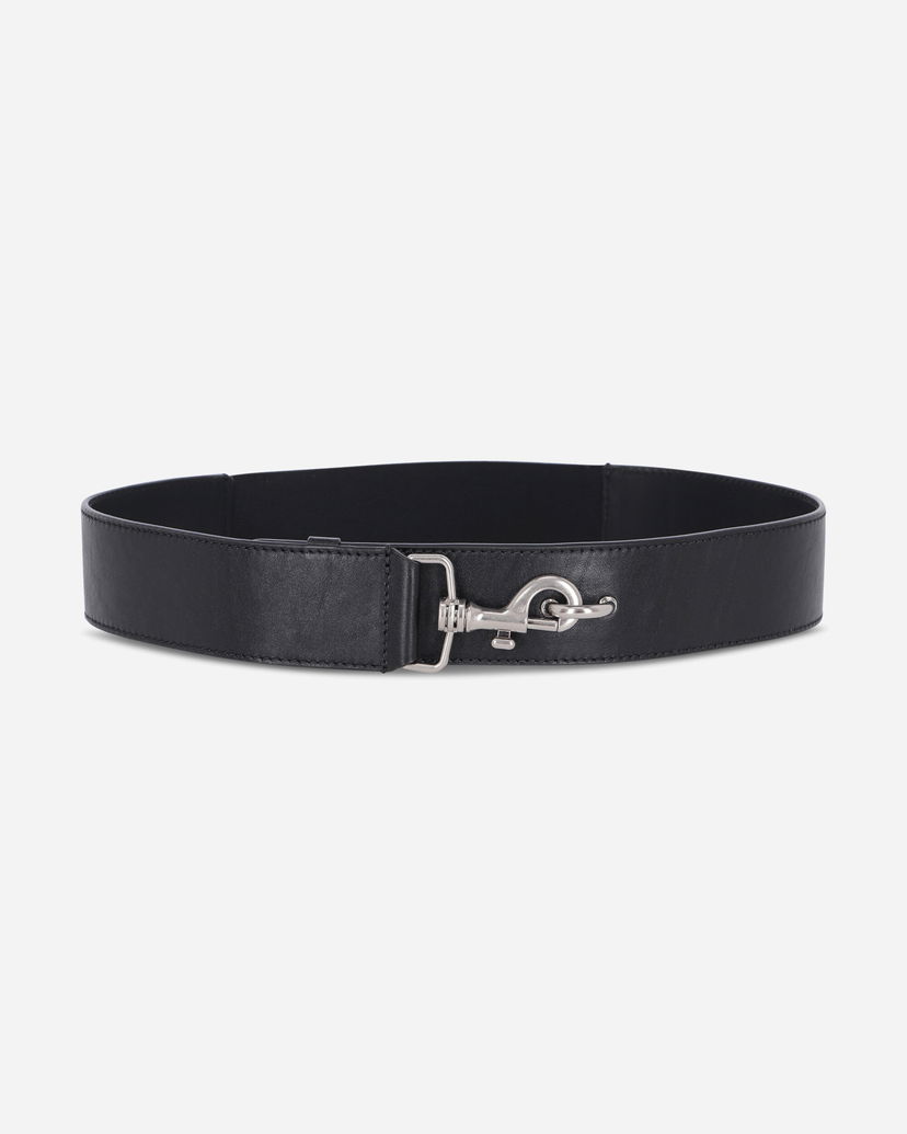 Opasok Dries Van Noten Elasticated Leather Belt Čierna | 252-021404-151 900