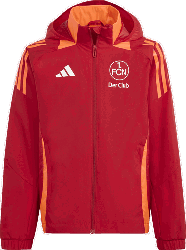 Vetrovka adidas Originals 1.FC Nürnberg Hooded All-Weather Jacket Červená | 5fcnir9526, 0