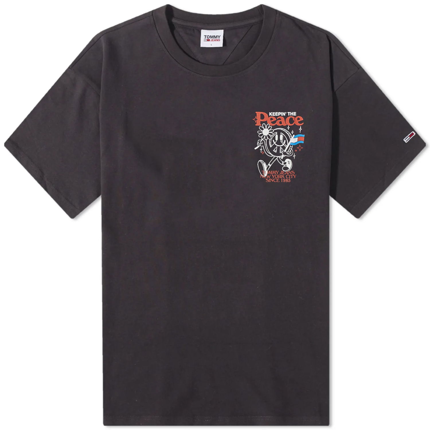 Tričko Tommy Hilfiger Homegrown Smiley Tee Čierna | DM0DM16226BDS, 0