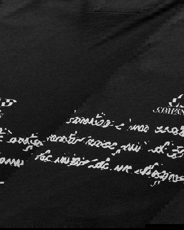 Tričko C.P. Company T-Shirt with Graphic Print Čierna | 18CMTS319A-005431G 999, 3