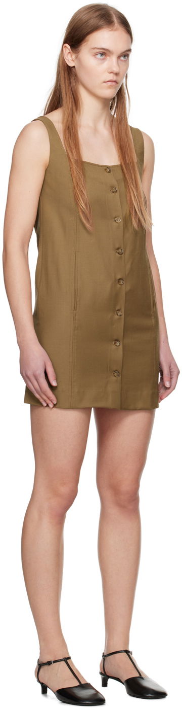 Šaty Loulou de Saison Loulou de Saison Idon Button-Front Minidress Čierna | IDON, 4