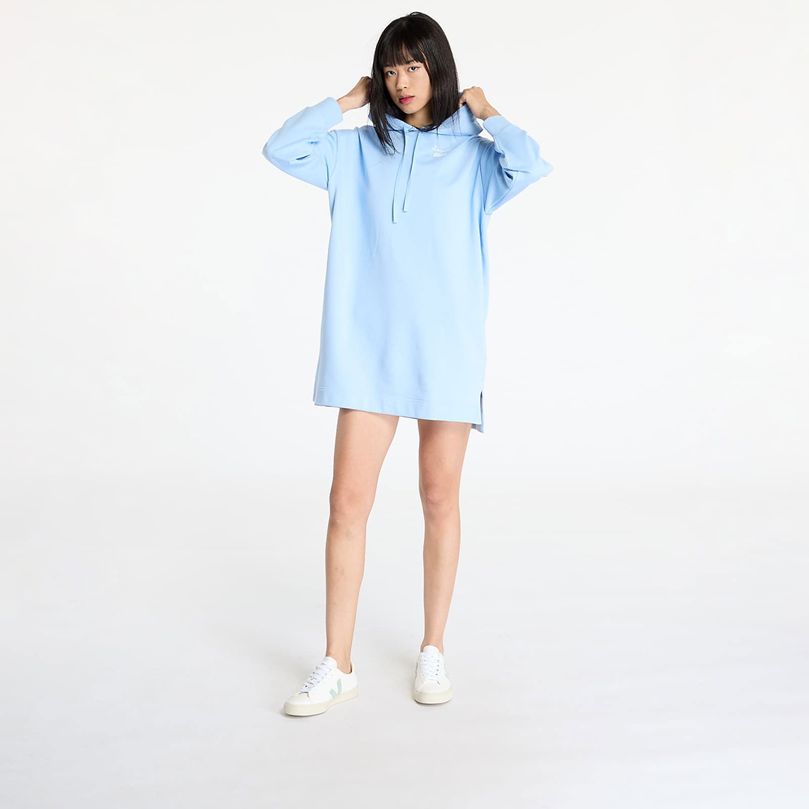 Oversized Fleece Sweatshirt Dress