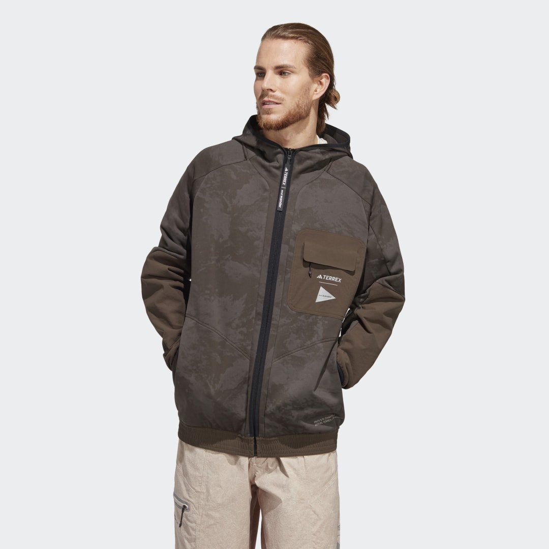Bunda adidas Performance Terrex x and wander Fleece Jacket Hnedá | HR7140, 0