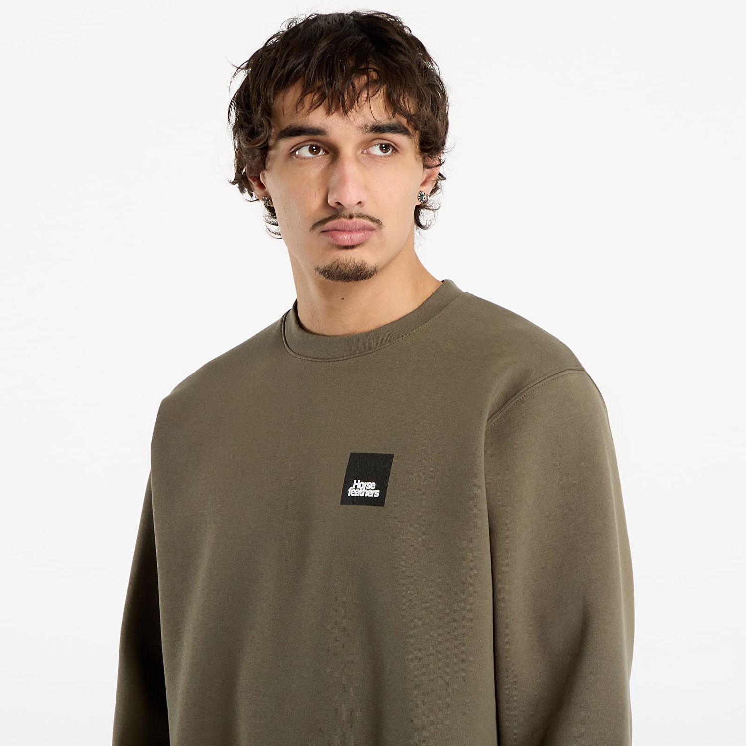 Mikina Horsefeathers Dunk Sweatshirt Zelené | SM1225V, 1