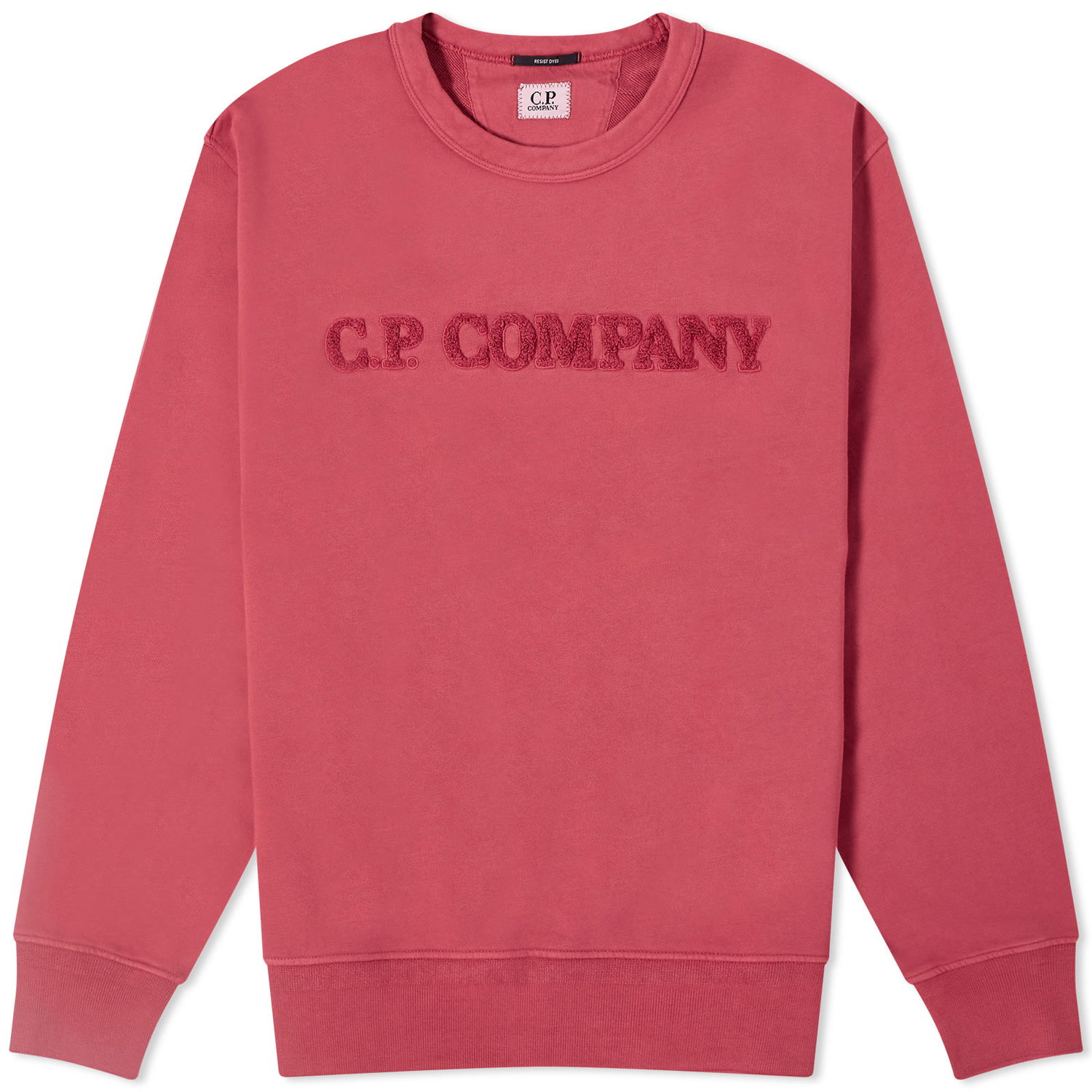 Mikina C.P. Company Cotton Diagonal Fleece Logo Sweatshirt Červená | CMSS096A-110044R-577, 0