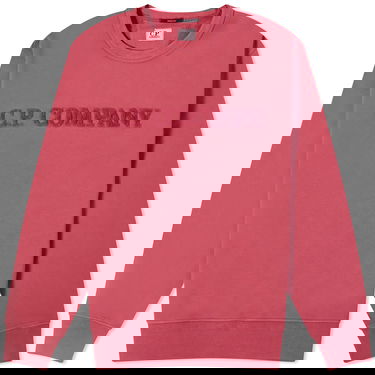Mikina C.P. Company Cotton Diagonal Fleece Logo Sweatshirt Červená | CMSS096A-110044R-577, 0