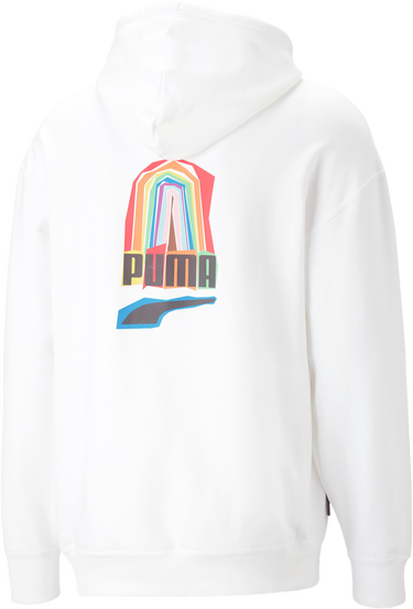 Mikina Puma Downtown Pride Hoodie Biela | 538311-002, 1