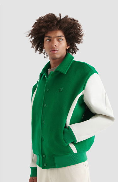 Bunda AXEL ARIGATO Bay Varsity Jacket Zelené | A2183004, 7