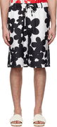 Marni Dillies Print Silk Bermuda Shorts
