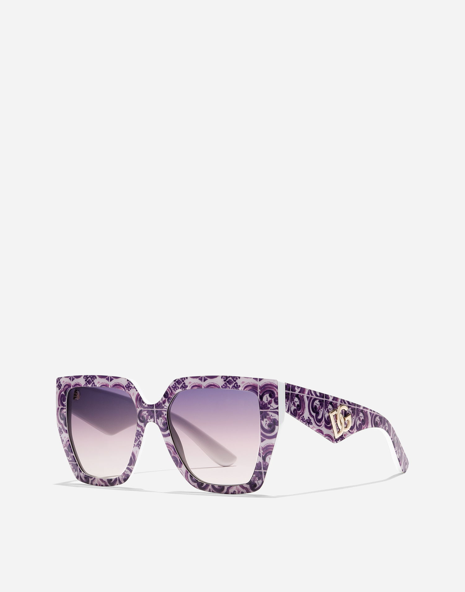 Slnečné okuliare Dolce & Gabbana Dolce & Gabbana Maiolica Print Sunglasses Fialová | VG4438VP9U69V000, 1