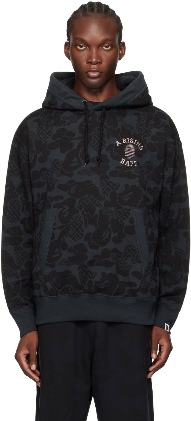 Mikina BAPE BAPE Black Camo Pullover Hoodie Čierna | 001PPK201002M, 0