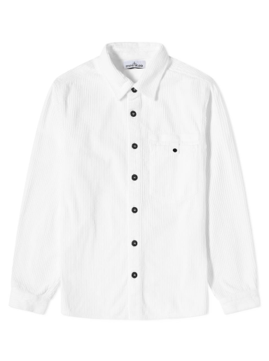 Košeľa Stone Island Cord Overshirt Biela | 771511811-V0001