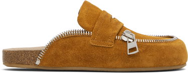 Tenisky a topánky JW Anderson Biker Suede Slip-On Loafers Hnedá | LF0071-LA0240, 0