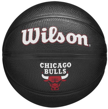 Športový doplnok Wilson Tennis NBA Chicago Bulls Mini Tribute Basketball Čierna | wz4017602xb, 0