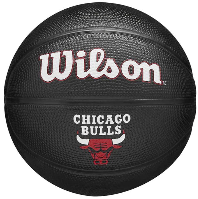 Športový doplnok Wilson Tennis NBA Chicago Bulls Mini Tribute Basketball Čierna | wz4017602xb