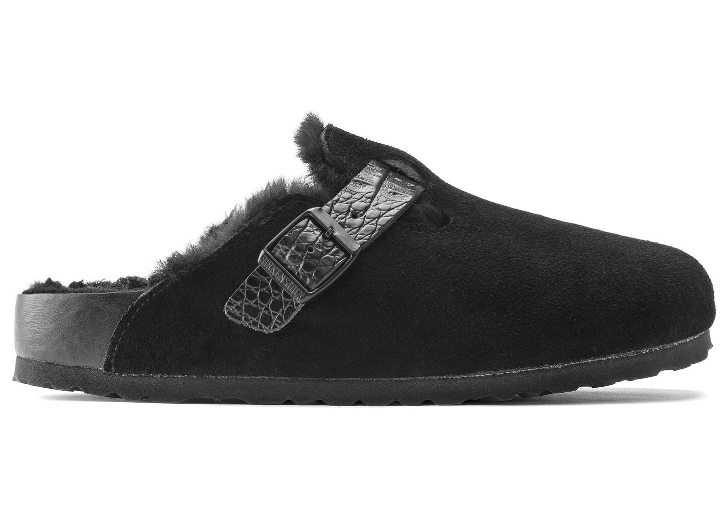 Tenisky a topánky Birkenstock Boston Shearling Suede Čierna | 1021009/1021082, 0