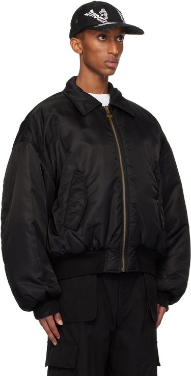 Bomber bunda We11done Collar Bomber Jacket Čierna | WD-JP3-24-023-U-BK, 1