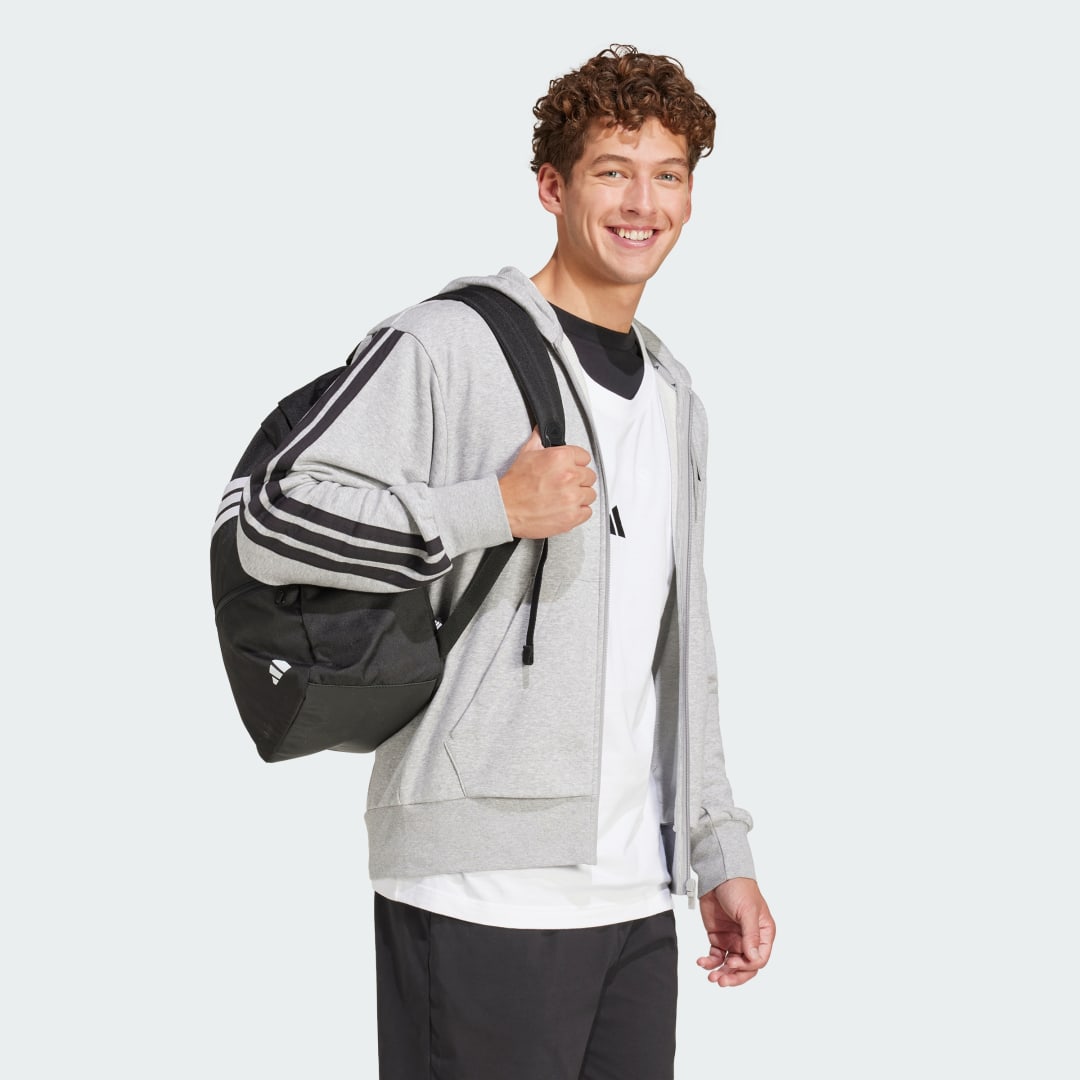 Mikina adidas Performance Essentials Full-Zip Hoodie Šedá | JE6338, 1