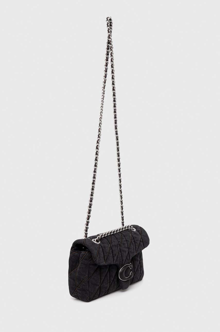 Kabelka Coach Coach Quilted Denim Shoulder Bag Čierna | CR704, 1