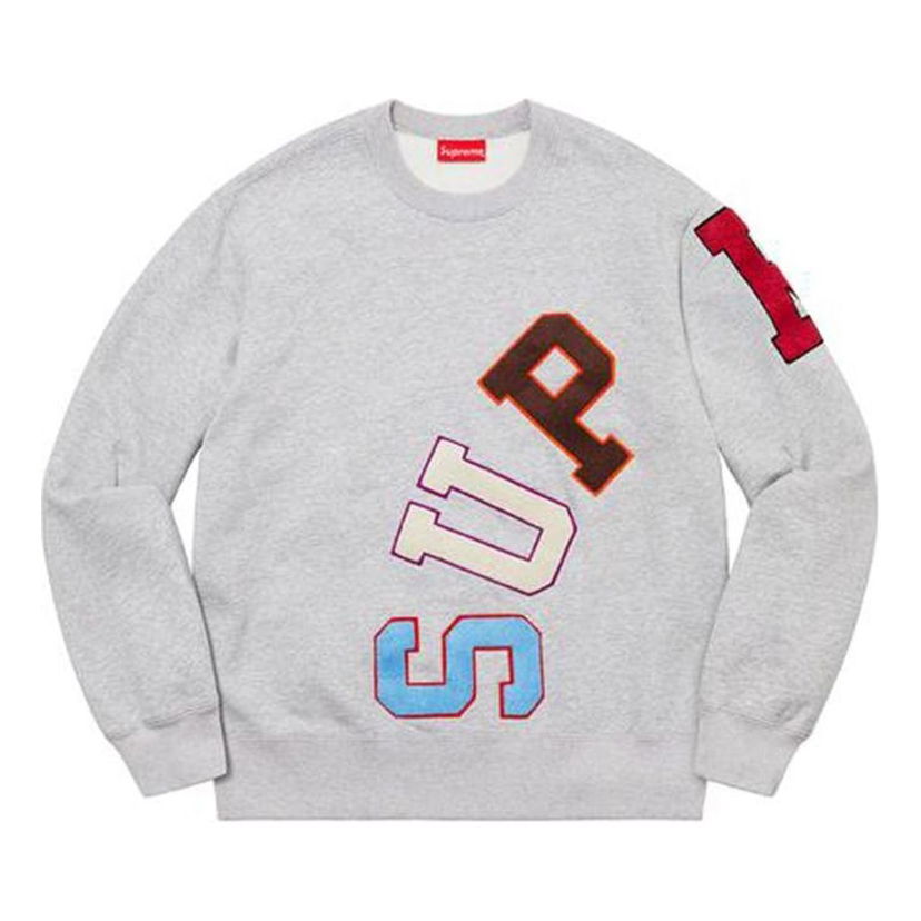 Sveter Supreme Big Logo Arc Crewneck Šedá | SUP-FW20-017