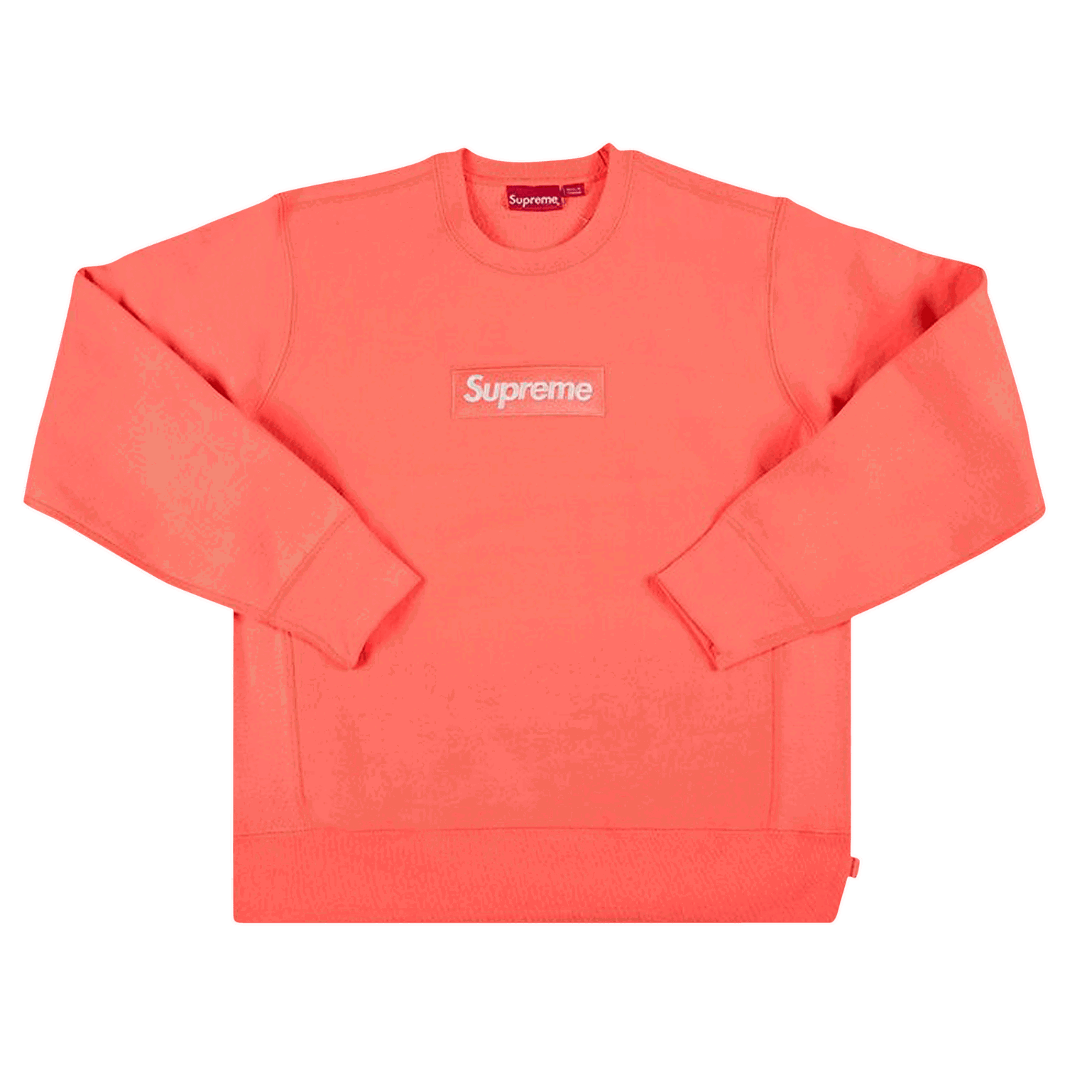 Mikina Supreme Box Logo Crewneck Ružová | FW18SW26 FLUORESCENT PINK, 0