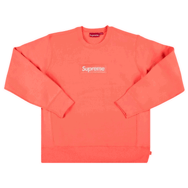 Mikina Supreme Box Logo Crewneck Ružová | FW18SW26 FLUORESCENT PINK, 0