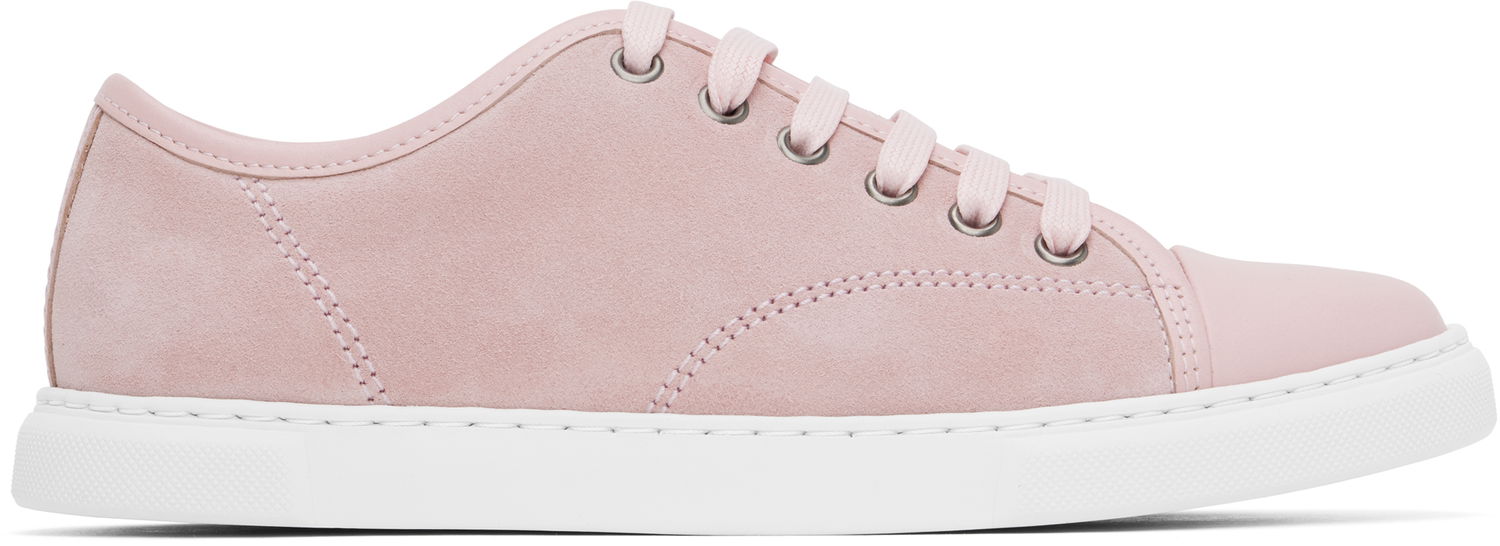 Tenisky a topánky LANVIN DBB1 Leather & Suede Sneakers Ružová | FW-SKDBB1-ANAP-H24, 0