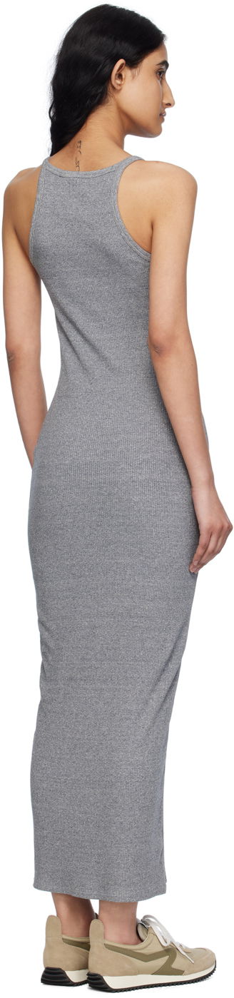 Šaty rag & bone Rag & Bone Essential Ribbed Tank Midi Dress Šedá | WCC24S3007CA07, 2