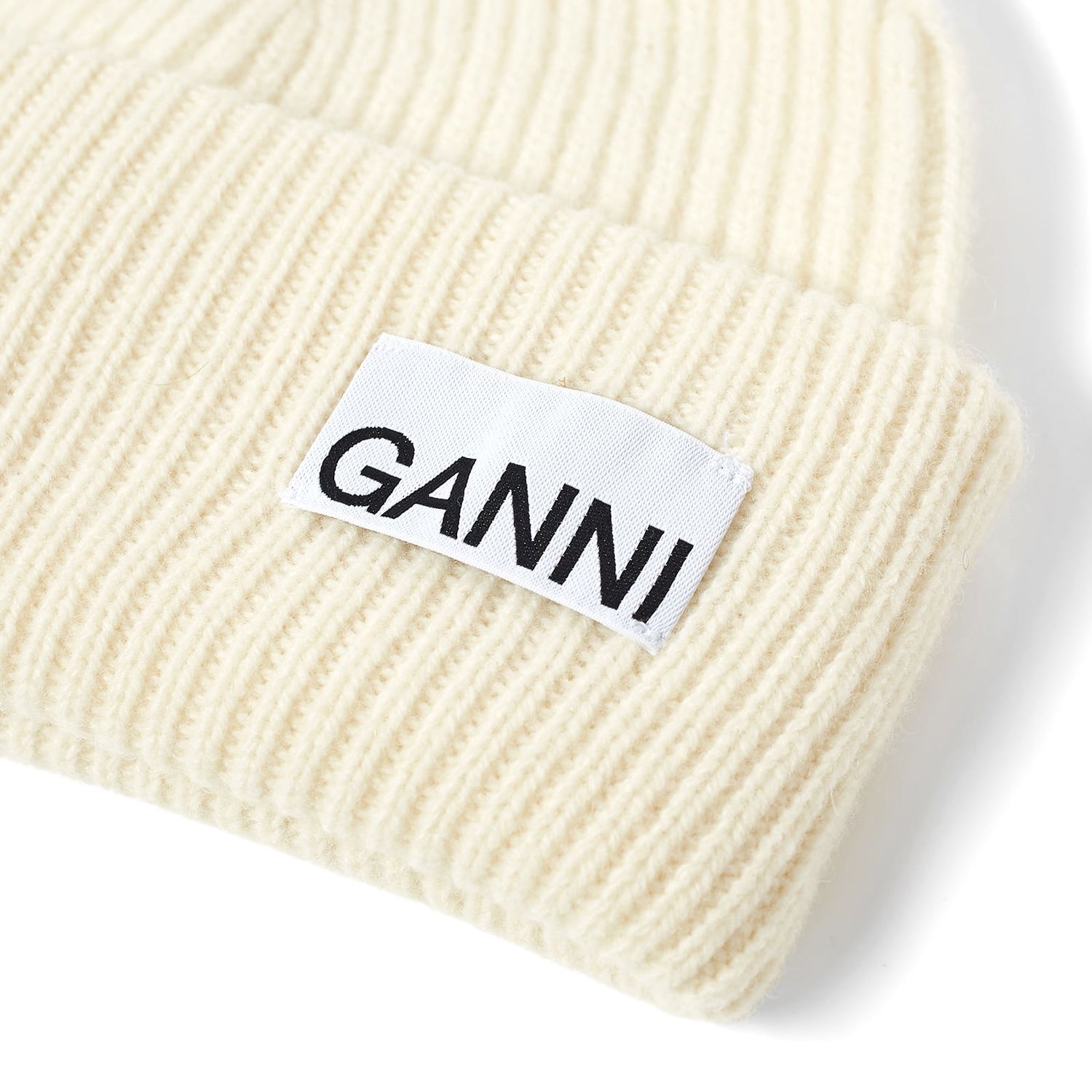 Kulicha GANNI Rib Knit Beanie Béžová | A5627-135, 1