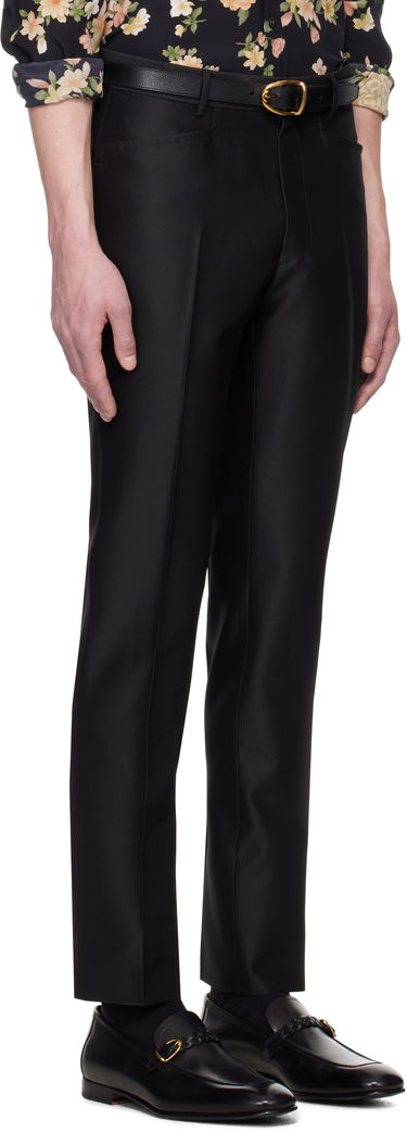 Nohavice Tom Ford Tom Ford Atticus Western Pocket Wool Silk Faille Trousers Čierna | PLPW01-WSS17, 1