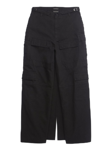 Nohavice Balenciaga Apron Cargo Pants Skirt Čierna | 748599TKP271000