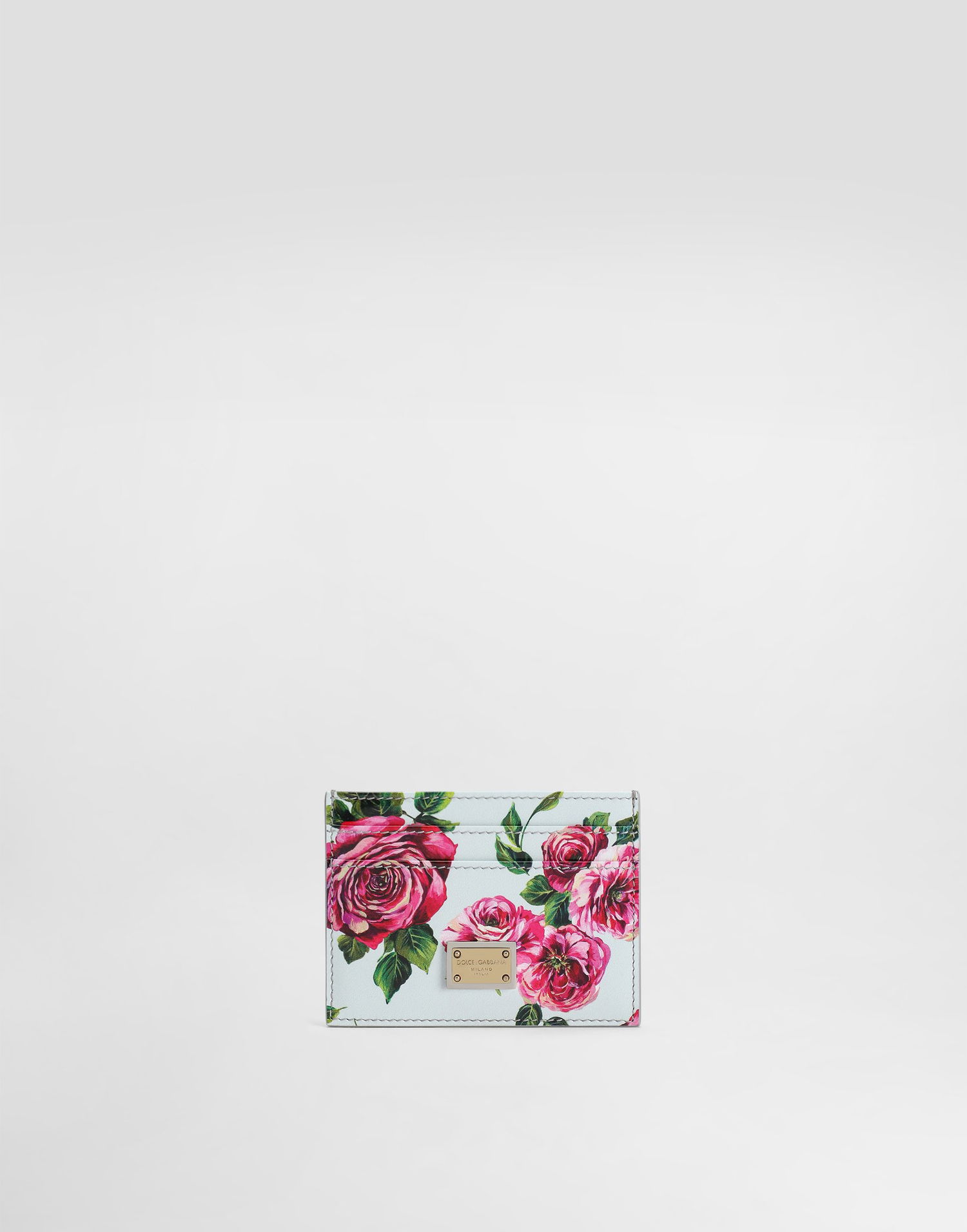 Peňaženka Dolce & Gabbana Dolce & Gabbana Rose Print Polished Calfskin Card Holder Rôznofarebný | BI0330A6O23HI5JA, 0