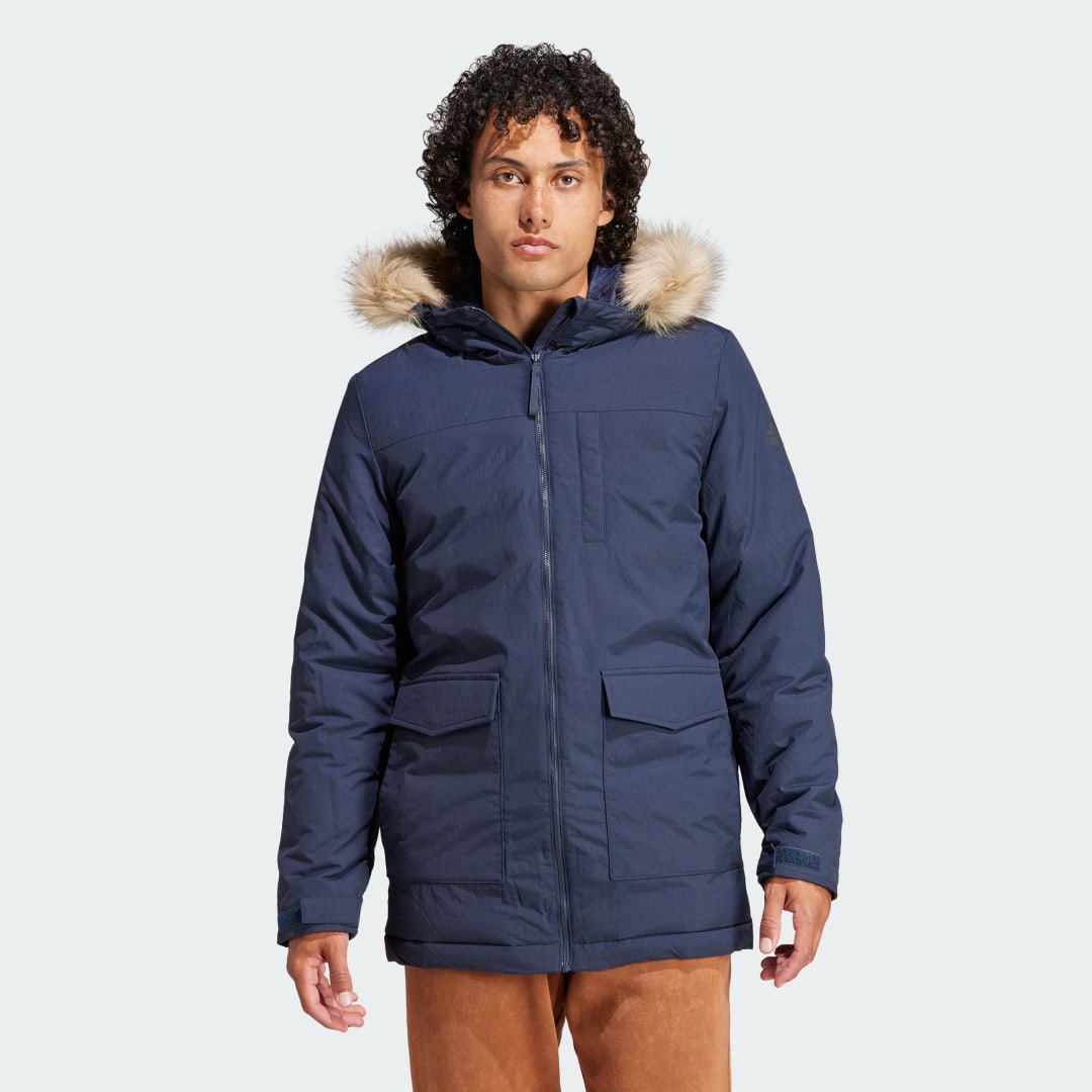 Parka adidas Performance Parka With Hood Modrá | IK0552, 0
