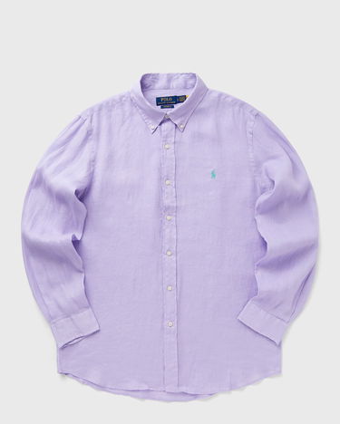 Košeľa Polo by Ralph Lauren Ralph Lauren Custom Fit Linen Long Sleeve Shirt Fialová | 710966294014, 0
