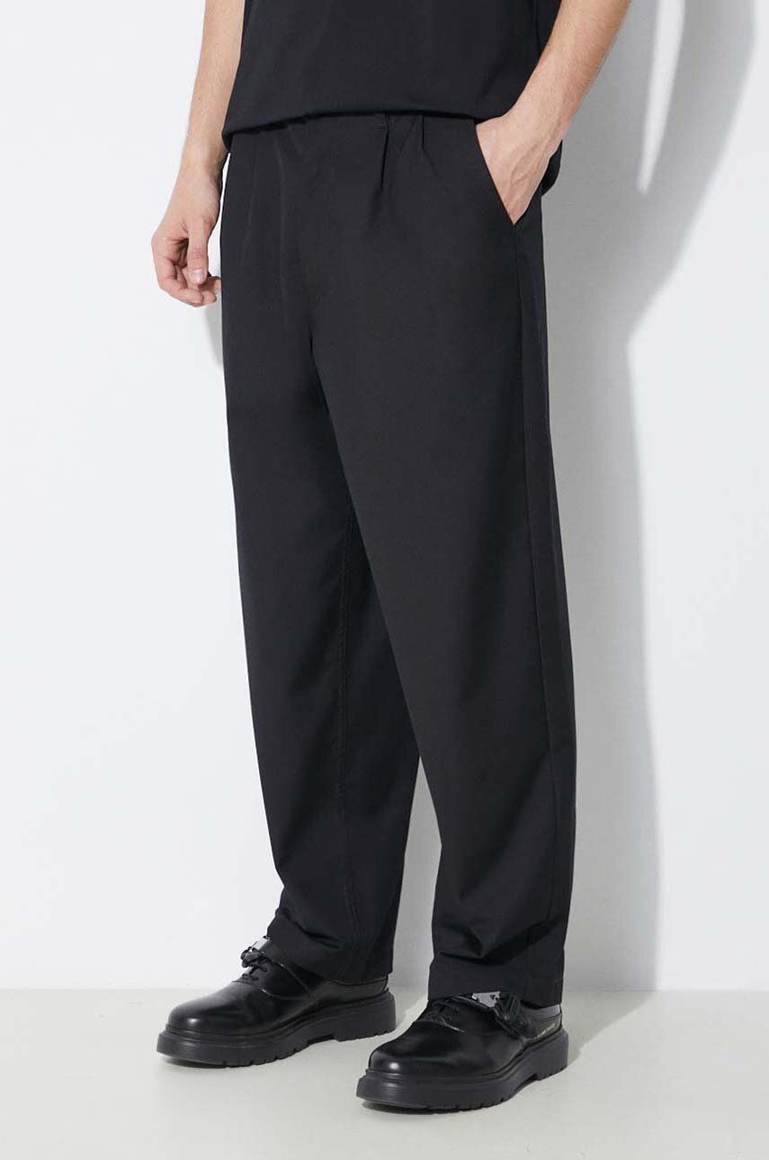 Nohavice Vans Pleat Front LX Trousers Čierna | VN000GVYBLK1, 0