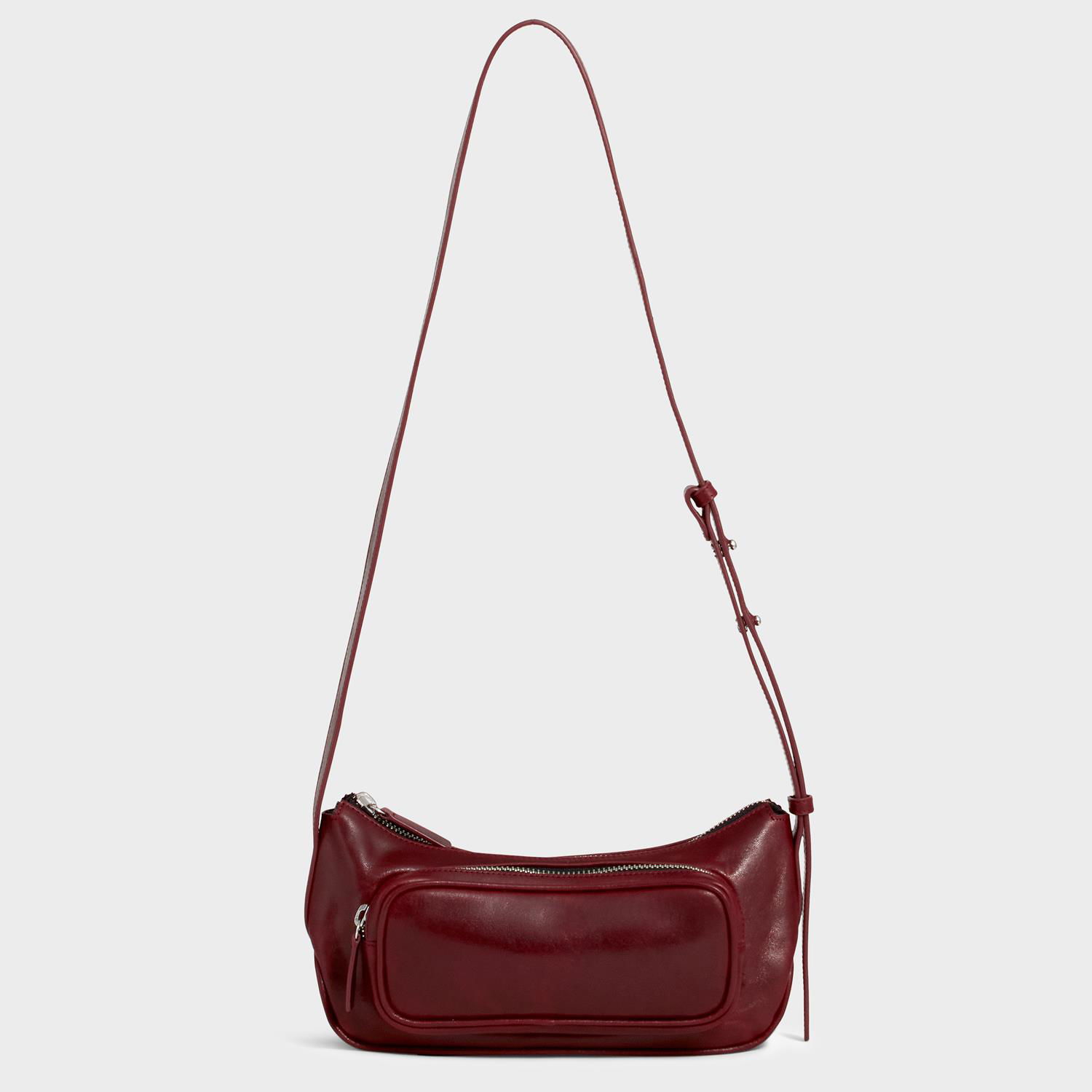 Taška cez rameno Vagabond Vagabond Vienne Leather Shoulder Bag Vínová | BQ02-001-38, 0