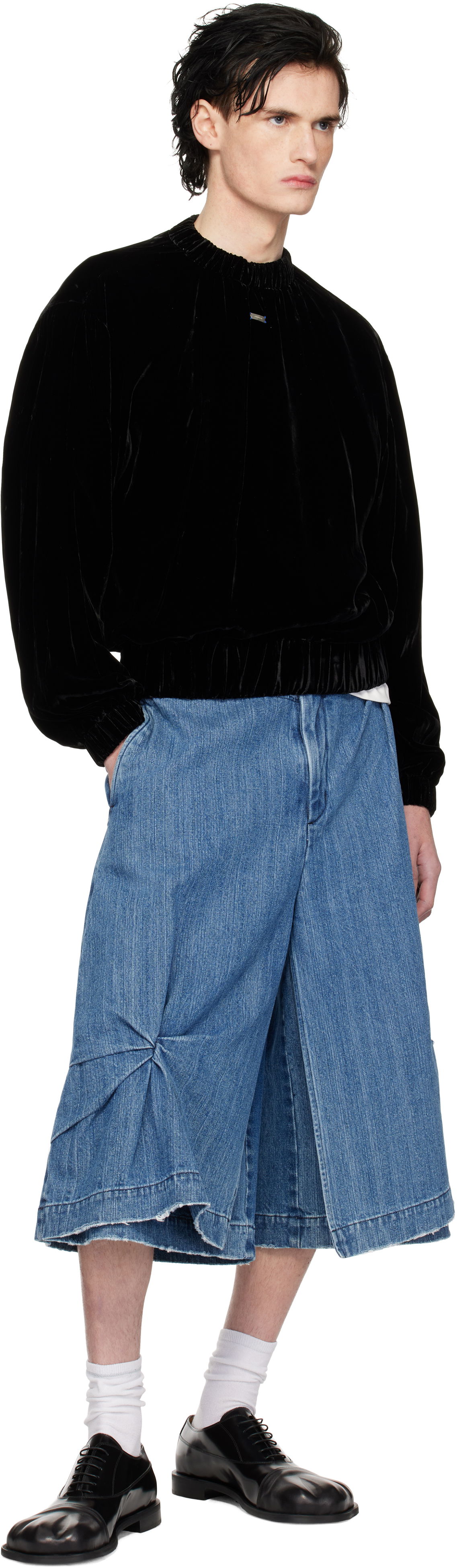Velvet Relaxed Fit Sweatshirt