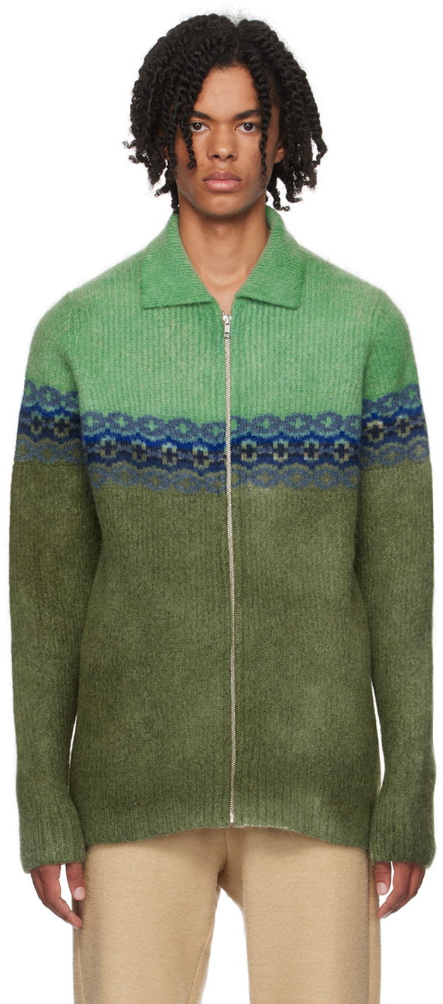 Sveter Ranra RANRA Vima Zip Cardigan Zelené | AMFW23CA03276116, 0